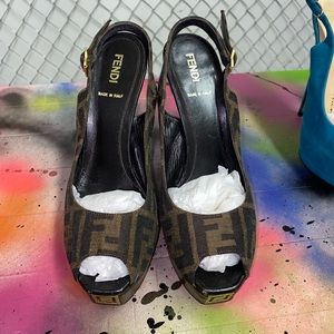 Fendi Sling Back Sandal